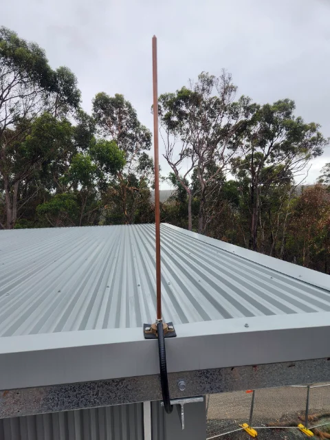 1m lightning rod and base