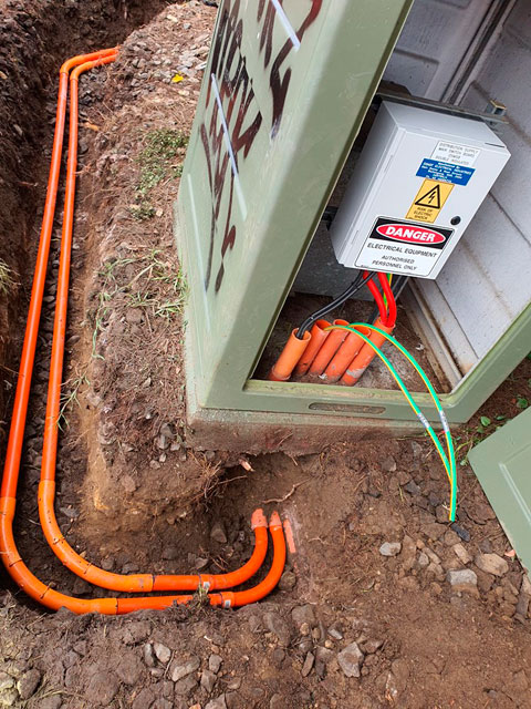 como station transformer earthing cable connection