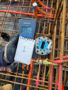 Continuity testing of reinforcement