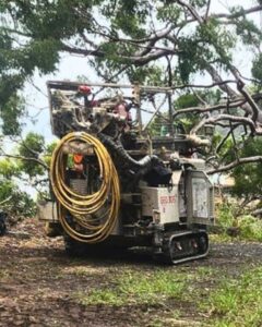 11kV feeder earthing drill rig prepped for transport