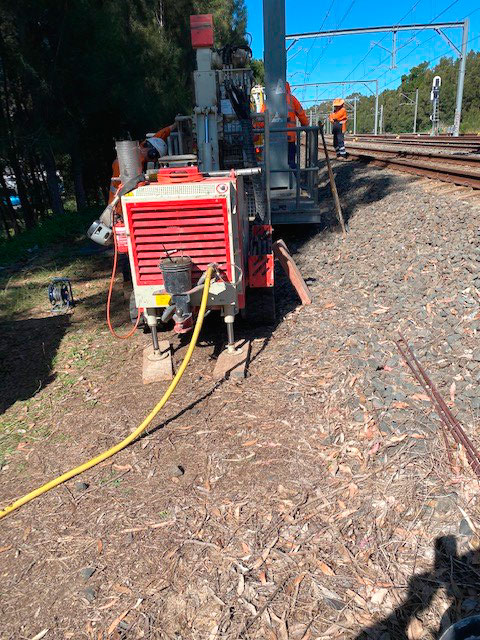 drilling electrodues for kiosk transformer leura