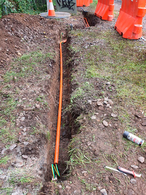 como station transformer earthing upgrade conduit installation