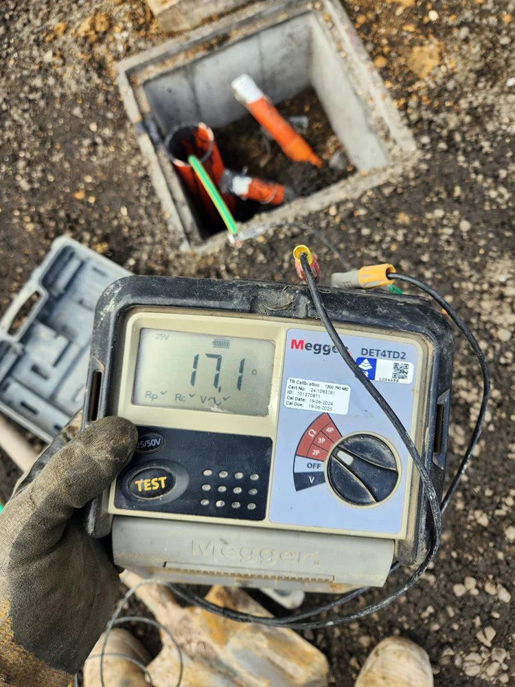 Testing of electrode