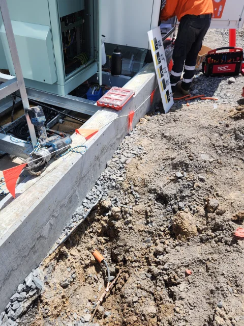 brandy hill bess cable connnection to aboveground equipment