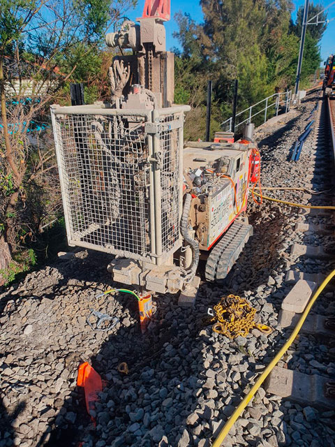 install deep electrodes hv earthing marrickville rail corridor