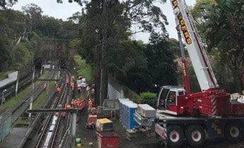 Woollahra Station Overhead Earth