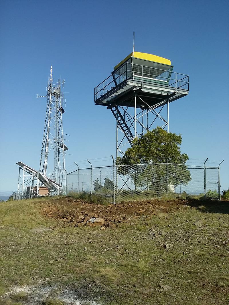 lightning protection system fire tower lookout nsw