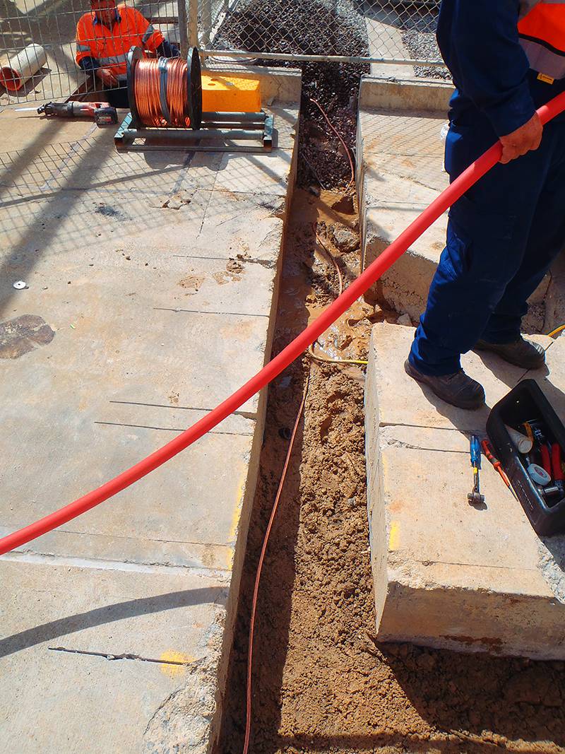 earth grid installation for new transformer at Schweppes Huntingwood