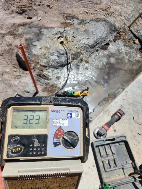 brandy hill bess installation and testing 10m electrodes