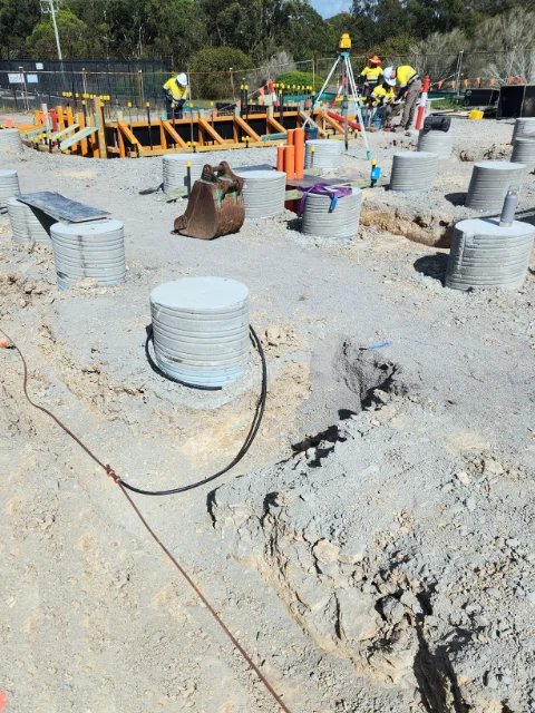 brandy hill bess installation of inground earth grid and connections