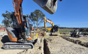 menanagle park sewerage network earth grid installation