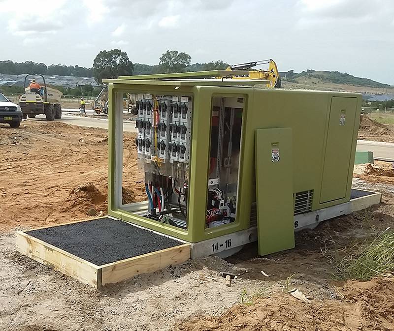 Padmount substation earth grid Spring Farm